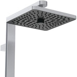 Ideal Standard Ceraflow Alu+ Duschsystem mit Brausearmatur, 2 Ablagen und 2-Funktions-Handbrause in Silver