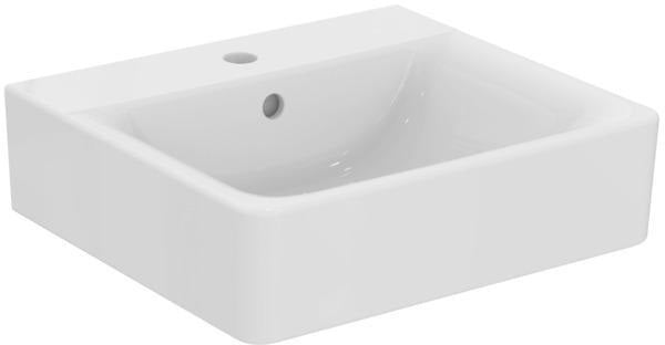 Ideal Standard Connect Cube Waschtisch 500x460mm, 1 Hahnloch, mit Überlauf, Weiß