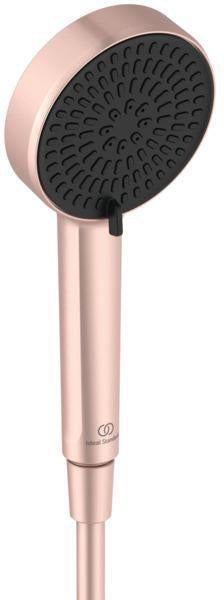 Ideal Standard Duschsystem Ceratwist Alu+ mit 2 Ablagen, Hand- und Kopfbrause, ohne Armatur