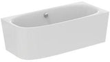 Ideal Standard D-Form-Badewanne Dea 1800x800x610mm weiß für Wandanbindung rechts mit Ablauf