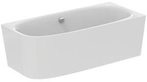Ideal Standard D-Form-Badewanne Dea 1800x800x610mm weiß für Wandanbindung rechts mit Ablauf
