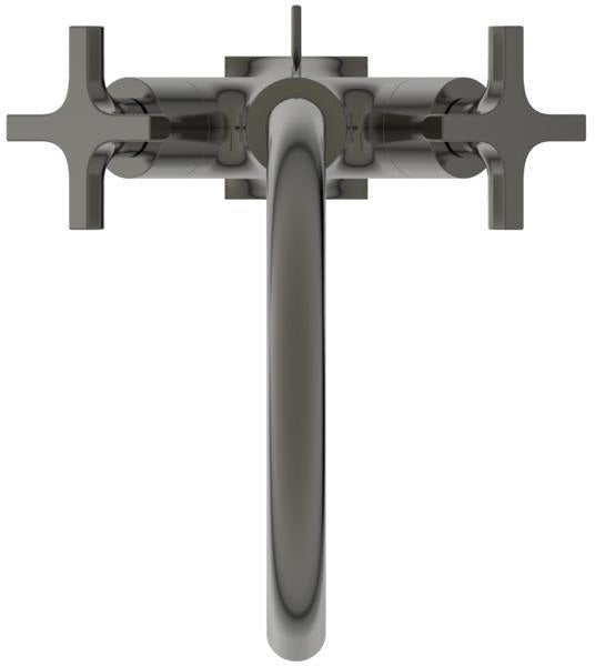 Ideal Standard Joy Neo Waschtischarmatur mit Ablaufgarnitur, Ausladung 169 mm, Kreuzgriffe, Chrom
