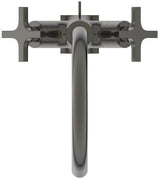 Ideal Standard Joy Neo Waschtischarmatur mit Ablaufgarnitur, Ausladung 169 mm, Kreuzgriffe, Chrom