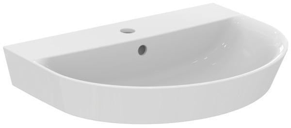 Ideal Standard Waschtisch Connect Air Arc 600x460x160 mm Weiß mit 1 Hahnloch und Überlauf