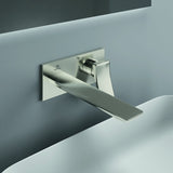 IDEAL STANDARD Conca Wand-Waschtischarmatur BS2 Brushed Gold eckige Rosette 220mm