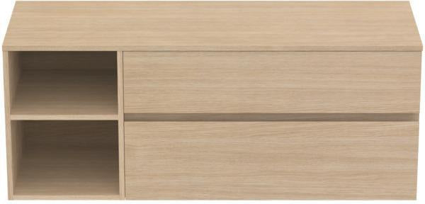 Ideal Standard Finesse Waschtischunterschrank 1402 mm, 2 Auszüge, Greige matt