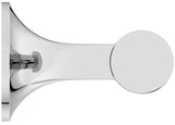 Ideal Standard Doppelter Handtuchhaken La Dolce Vita Silver Storm – Wandmontage, Messing, verdeckte Befestigung
