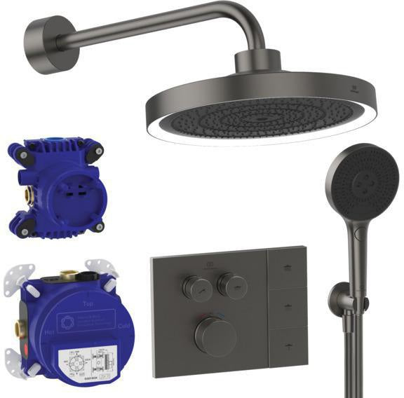 Ideal Standard Ceratherm Navigo Solos Brausethermostat Armaturen-Paket 02 CTherm, KB, HB Brushed Gold