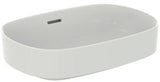 Ideal Standard Linda-X Aufsatzwaschtisch 550x380mm Weiß ohne Hahnloch mit Überlauf