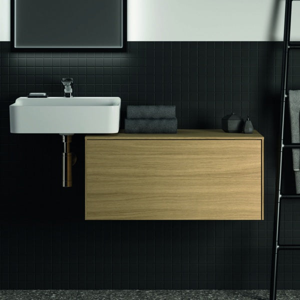 Ideal Standard Conca Waschtischunterschrank 802 mm, 1 Auszug, Push-Open & Softclose, Weiß Matt