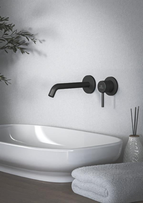 IDEAL STANDARD Ceraline Nuovo Wand-Waschtischarmatur 180 mm Chrom – Unterputz, keramische Kartusche, Wassersparfunktion