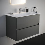 Ideal Standard Eurovit+ Waschtischunterschrank 1200 mm, 2 Auszüge, grau lackiert