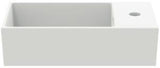 Ideal Standard Handwaschbecken Extra 450x250x150mm, 1 Hahnloch rechts, mit Überlauf, geschliffen, Weiß