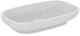 IDEAL STANDARD i.life B Aufsatzwaschtisch 600x370x120mm Weiß mit Ideal Plus, ohne Hahnloch