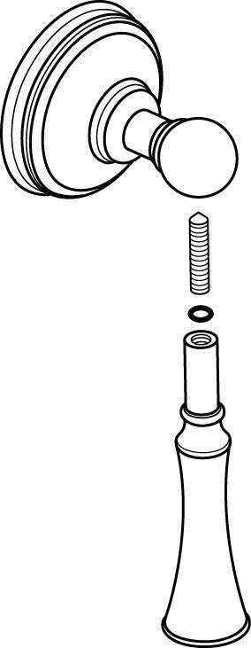 IDEAL STANDARD JADO Griffhebel Lighthouse, Antik Nickel – Hebelgriff für Armaturen