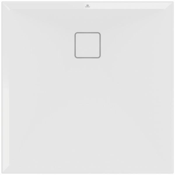IDEAL STANDARD Quadrat-Brausewanne Ultra Flat Evo 900x900x35 mm Seidenweiß mit Rutschhemmung