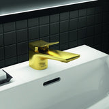 Ideal Standard Conca Waschtischarmatur Brushed Gold, 132 mm Auslauf, ohne Ablaufgarnitur