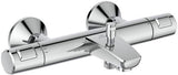 Ideal Standard Badethermostat AP Ceratherm T25, Ausladung 158 mm, Chrom – mit Verbrühschutz