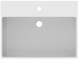 Ideal Standard Waschtisch Extra 615 mm, 1 Hahnloch, mit Überlauf, geschliffen Weiß