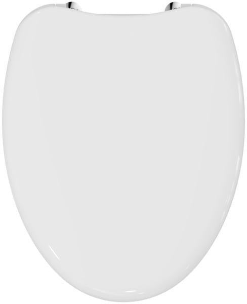 WC-Sitz Escape Weiß von Ideal Standard – Duroplast mit Deckel, verchromte Scharniere