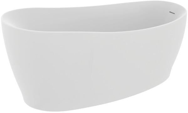 Ideal Standard Around Freistehende Körperform-Badewanne 1800x850x625mm Weiß mit Ablauf