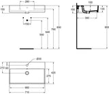 Ideal Standard Waschtisch Strada 710 mm, 1 Hahnloch, mit Überlauf, Weiß