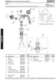 Ideal Standard JADO Exzenterstange Chrom – Ersatzteil für Sanitär