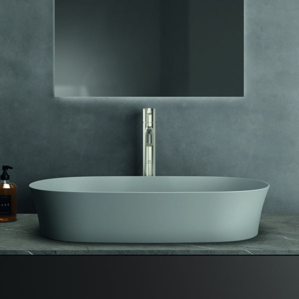 Ideal Standard Ipalyss Aufsatzschale 600x380x120 mm Seidenweiß ohne Hahnloch und Überlauf