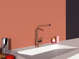 IDEAL STANDARD Gusto Küchenarmatur 232 mm L-Auslauf Sunset Rose Einhebelmischer