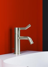 IDEAL STANDARD Joy Waschtischarmatur 110 mm mit Ablaufgarnitur und langem Griff in Brushed Gold