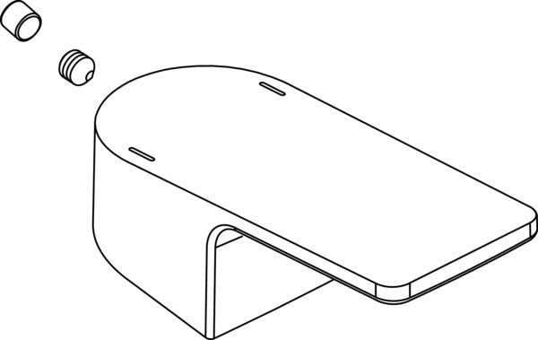 Ideal Standard IS Griff 25er komplett mit Logo ISI Chrom – Hebelgriff für Armaturen