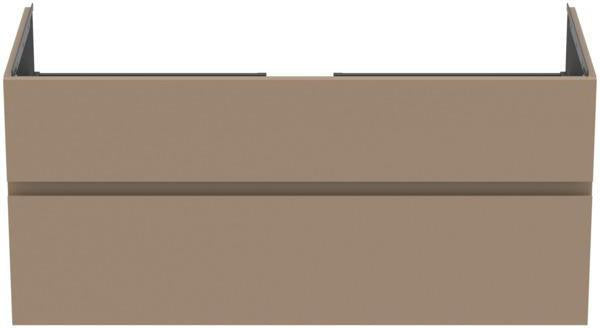IDEAL STANDARD Finesse Waschtischunterschrank 1200 mm mit 2 Auszügen in Greige Matt – Wandhängend