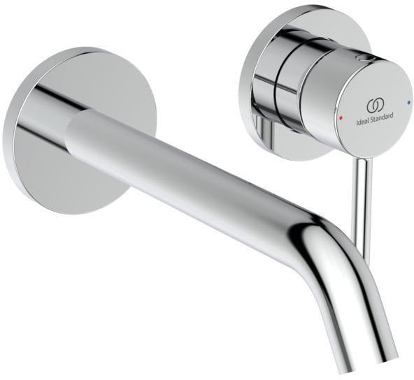 IDEAL STANDARD Ceraline Nuovo Wand-Waschtischarmatur 180 mm Chrom – Unterputz, keramische Kartusche, Wassersparfunktion