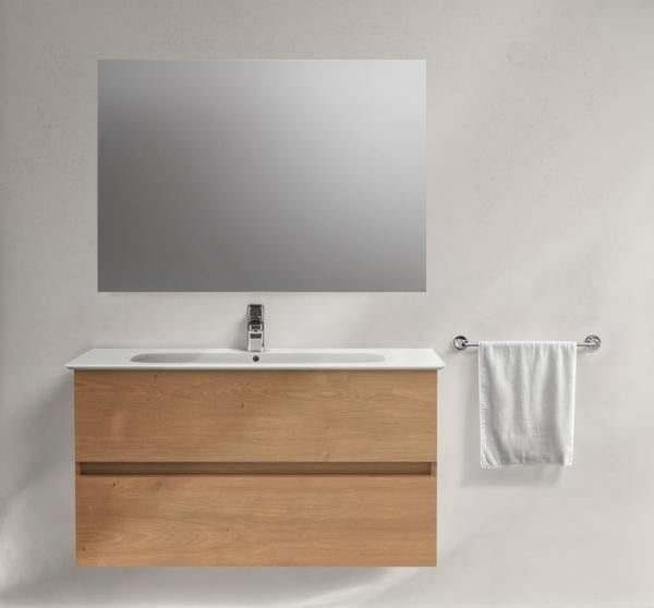 Ideal Standard MWT-Unterschrank Eurovit+ 1000mm, 2 Auszüge, grau lackiert, wandhängend, Softclose