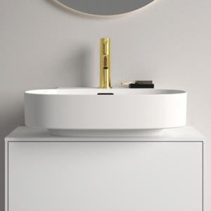 Ideal Standard Aufsatzwaschtisch Linda-X 500x480mm Weiß mit 1 Hahnloch & Überlauf