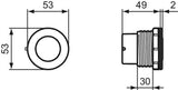 Ideal Standard Septa Pro XS P1 Betätigungsplatte – Pneumatische Auslösung, Chrom, Rund