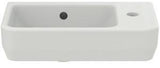 Ideal Standard i.life S Handwaschbecken 450x250x140mm Weiß, 1 Hahnloch rechts, mit Überlauf