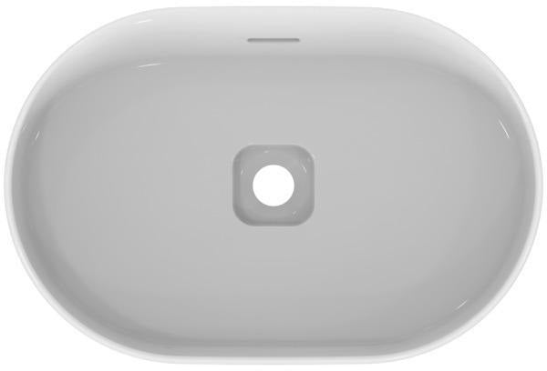 Ideal Standard Aufsatzwaschtisch Strada II 600x400mm Weiß, ohne Hahnloch, mit Überlauf