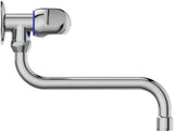 Ideal Standard Alpha Wandventil, Ausladung 230 mm, Chrom – schwenkbarer S-Auslauf