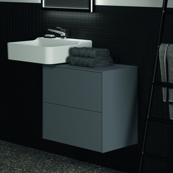 Ideal Standard Conca Waschtischunterschrank 602 mm, 2 Auszüge, Weiß matt, Push-Open