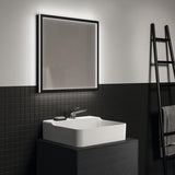 IDEAL STANDARD Conca Wandspiegel eckig 600x600 mm mit LED-Beleuchtung und Aluminiumrahmen
