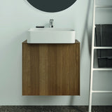 Ideal Standard Conca Waschtischunterschrank Eiche geflammt 602 mm mit Auszug und Push-Open