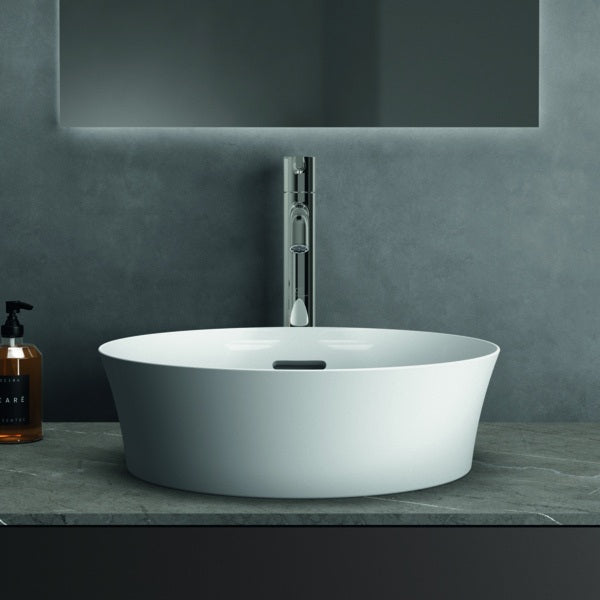Ideal Standard Waschtischplatte Conca aus Keramik 1202x505x6 mm in Pietra Grau