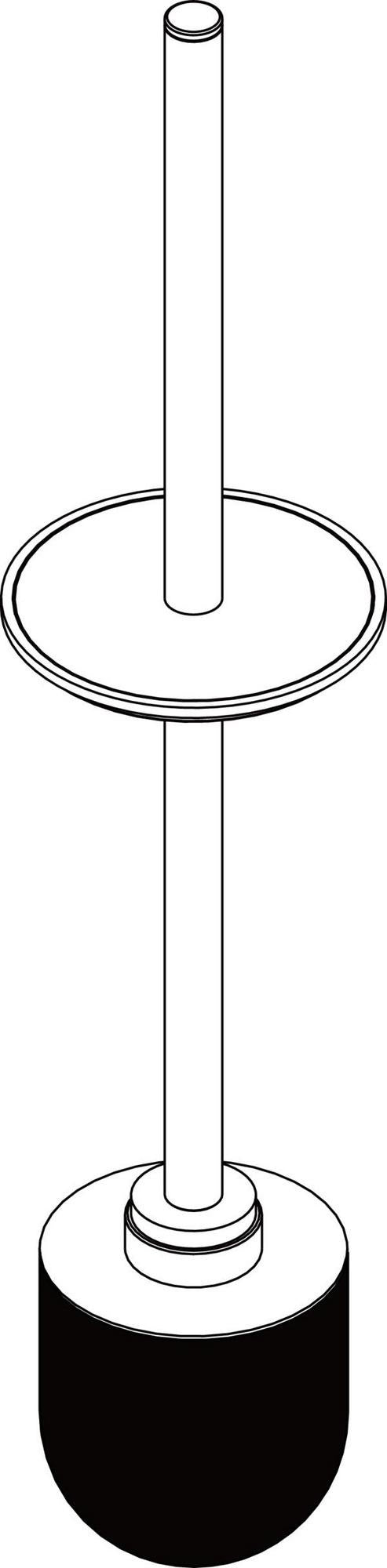 IDEAL STANDARD Ersatzbürstenkopf mit Griff – verchromt, mit Stiel