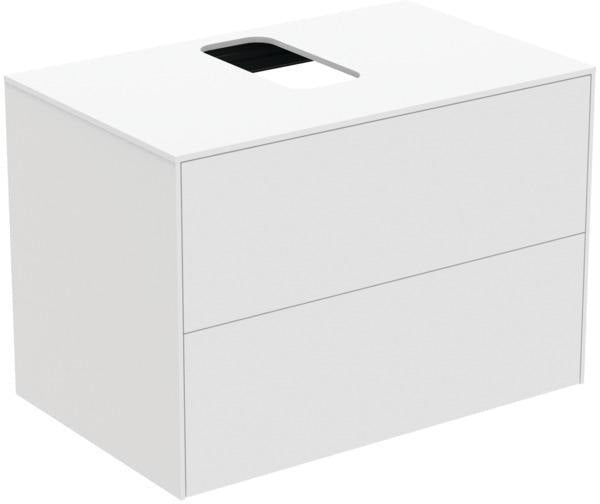 Ideal Standard Conca WT-Unterschrank 802 mm, 2 Auszüge, Push-Open, Anthrazit