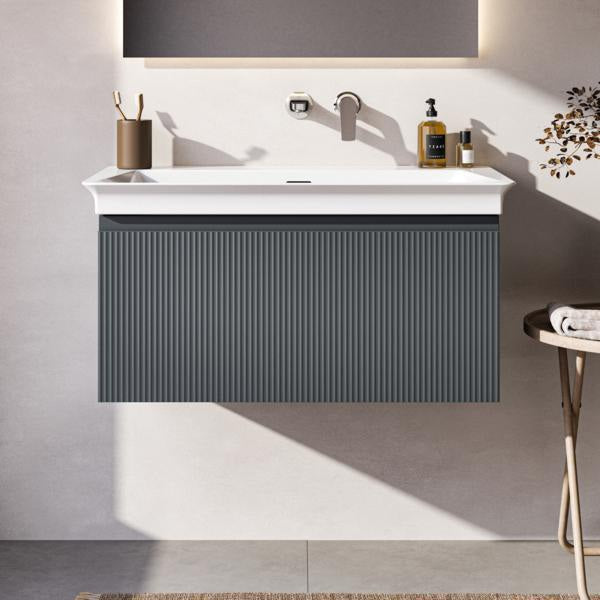 Ideal Standard Finesse Möbelwaschtischunterschrank 800 mm mit Auszug und Softclose in Greige matt