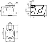 Ideal Standard Wand-WC Connect Air 360x540x350mm randlos weiß von Robin Levien