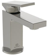 Ideal Standard Waschtischarmatur Piccolo Extra Ausladung 100mm mit Ablaufgarnitur Silver Storm