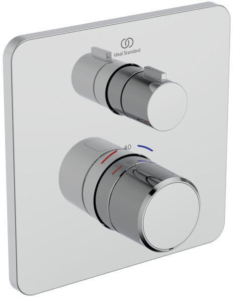Ideal Standard Ceratherm C25 Brausethermostat Unterputz Chrom Rosette 163x163 mm