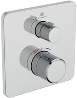Ideal Standard Ceratherm C25 Brausethermostat Unterputz Chrom Rosette 163x163 mm